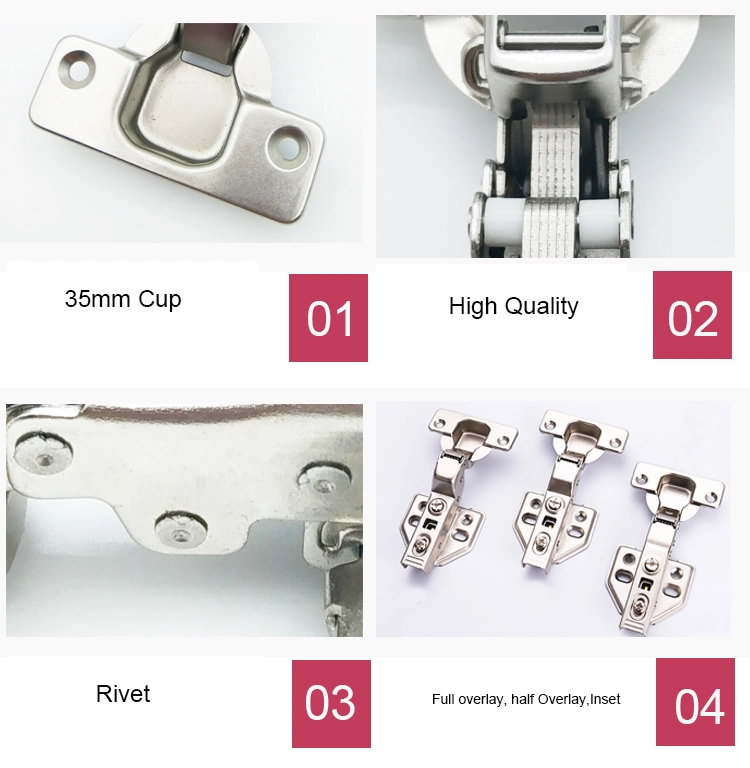 Factory Price Soft Closing 3D Adjustable Concealed Hydraulic Cabinet Hinge Furniture Hardware