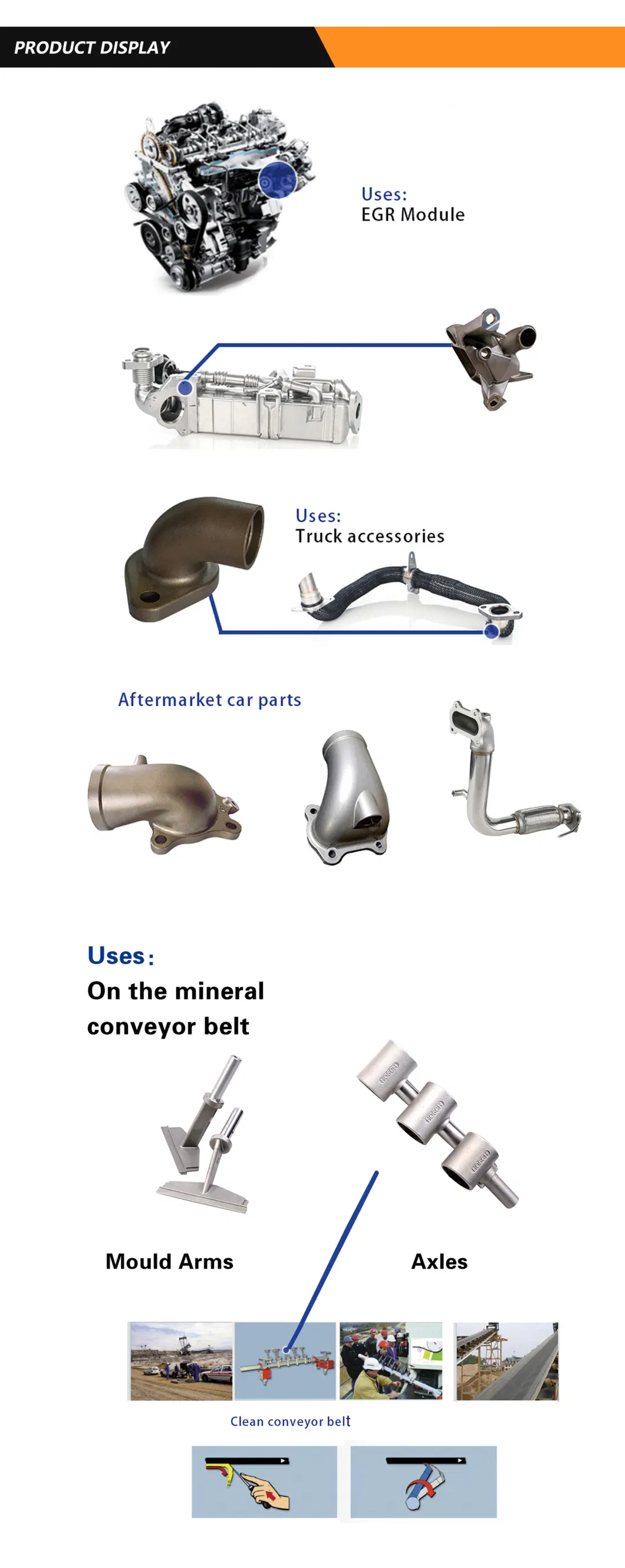 OEM Stainless Steel Investment Casting Parts Building Hardware